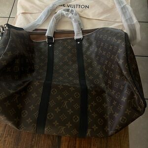 Louis Vuitton Dark Brown Monogram Duffel Bag